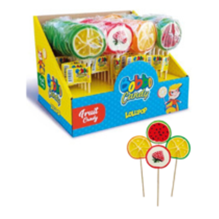 Bobbo Fruit Candy Lolly 25g