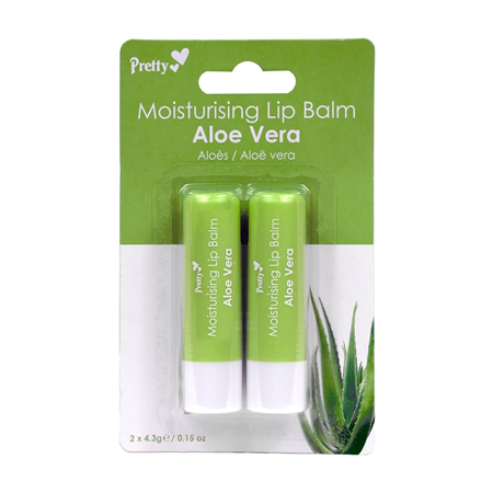 Pretty Lip Balm Aloe vera 2 Pack