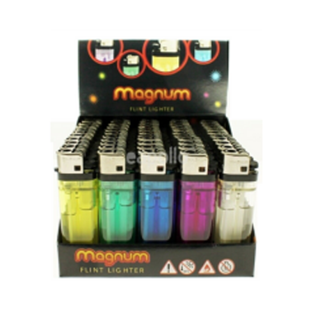 Magnum Disposable Flint Lighters Coloured