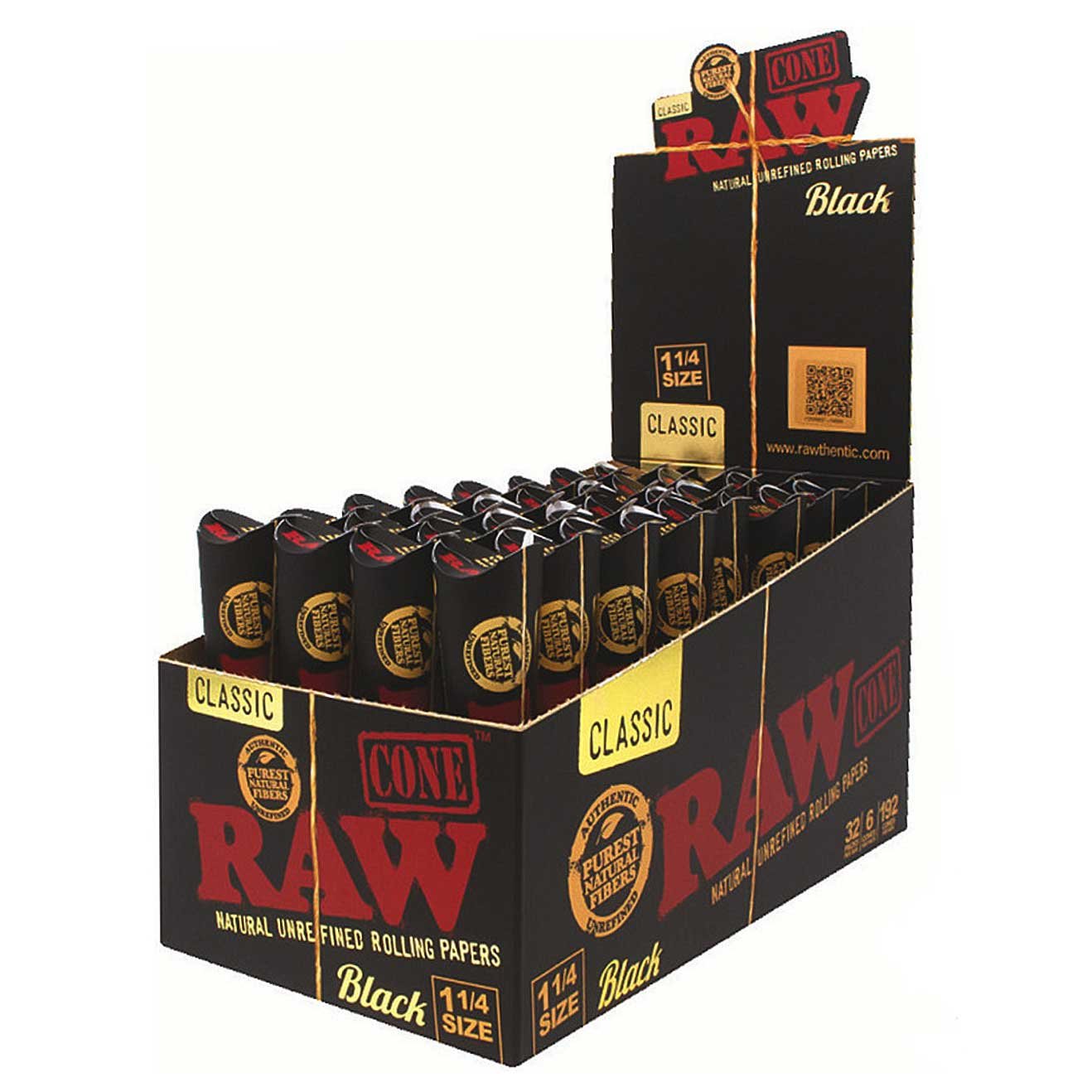 Raw Cones Black Hemp