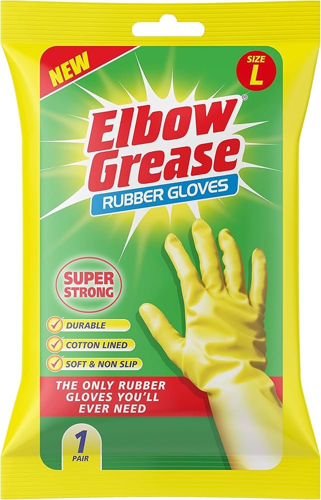 Elbow Grease Strong Rubber Glove Large