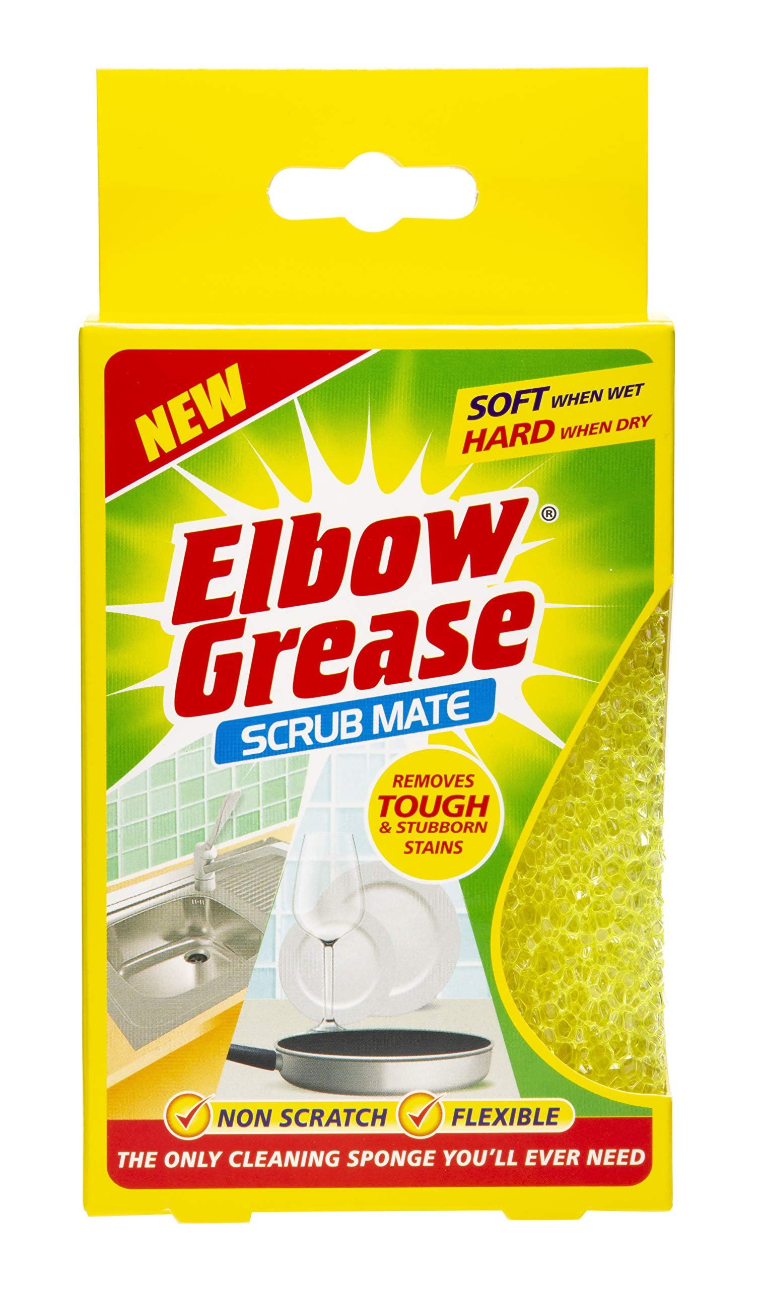 Elbow Grease Scrub Mate Cleaning Sponge 1 Pack