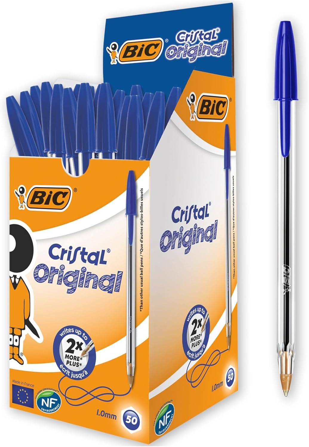 Bic Original Crystal Blue Pens x 50 Units