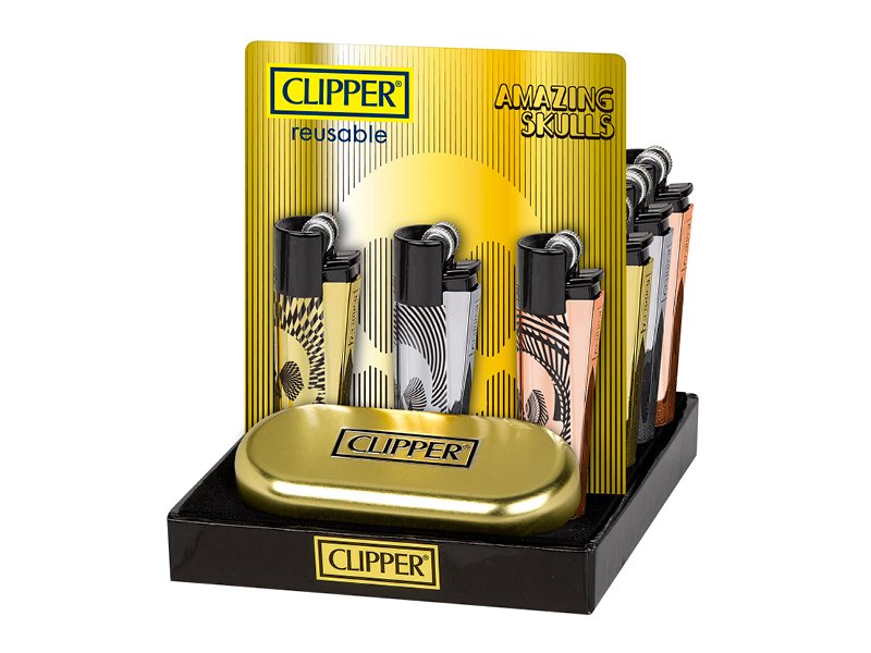 Clipper Metal Flint - Amazing Skulls