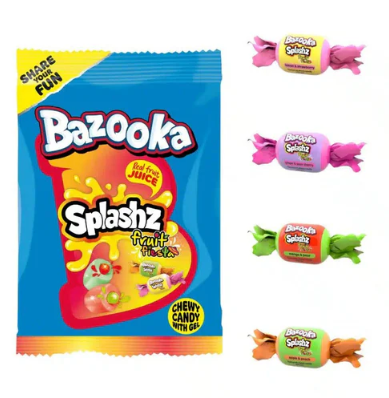 Bazooka Splashz Fruity 12 x 120g
