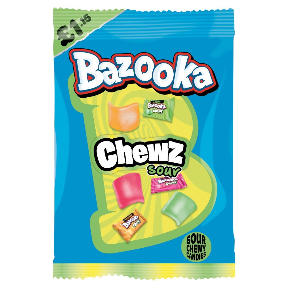 Bazooka Sour Chews 12 x 120g