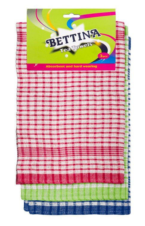 Bettina 3 Cotton Tea Towls 44x66